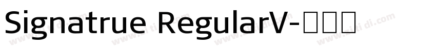 Signatrue RegularV字体转换